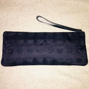 CHANEL Black Travel Line Wristlet, Authentic EUC